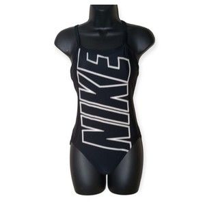 Nike Black and White Women's One Piece Swimsuit